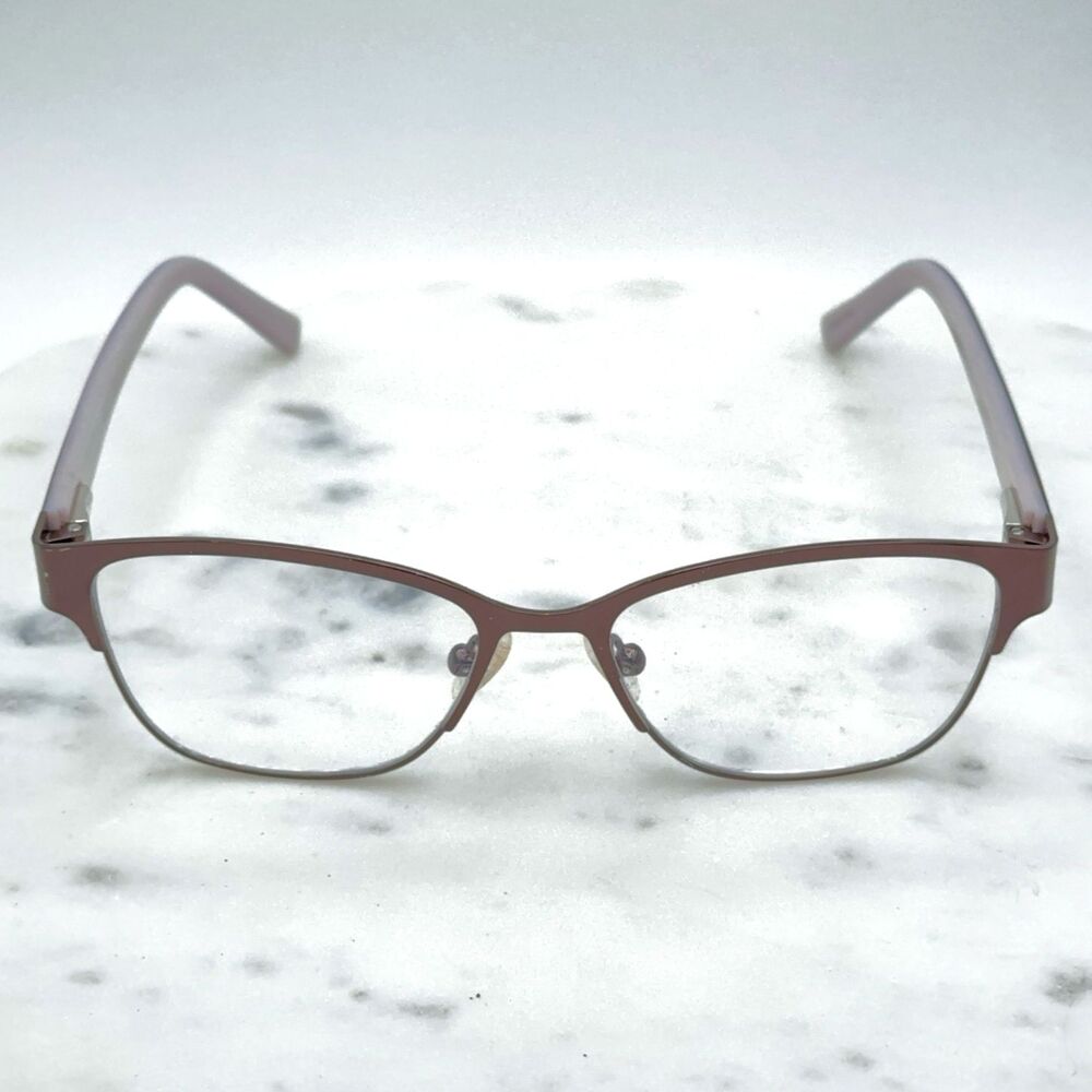 Flower Penny 6013 210 Brown Metal Rim Cat Eye Eyeglasses Frames Only 52-16-135